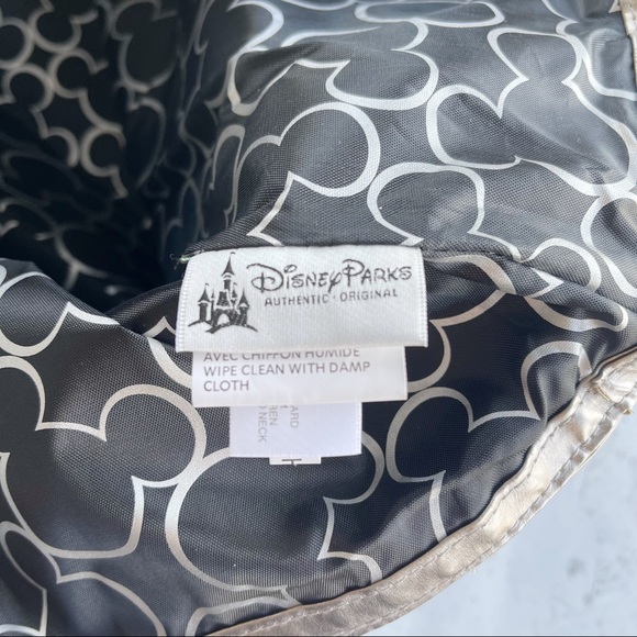 Disney Parks Mickey Mouse Glitter Metallic Silver Reversible Tote - Picture 4 of 4